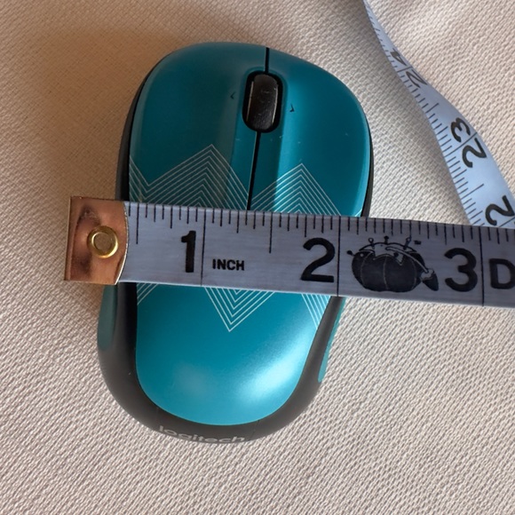4/$16 📚 Logitech M325c Wireless Optical Mouse Teal Zigzag - Picture 9 of 11